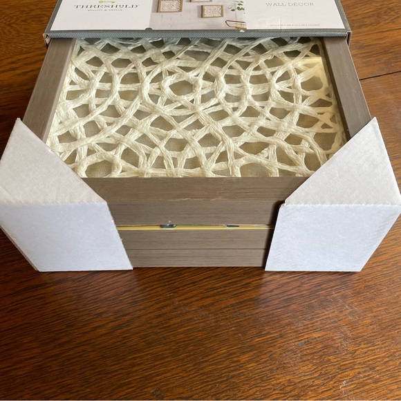 Threshold Rice Paper Shadow Box Wall Decor Set - Picture 3 of 8